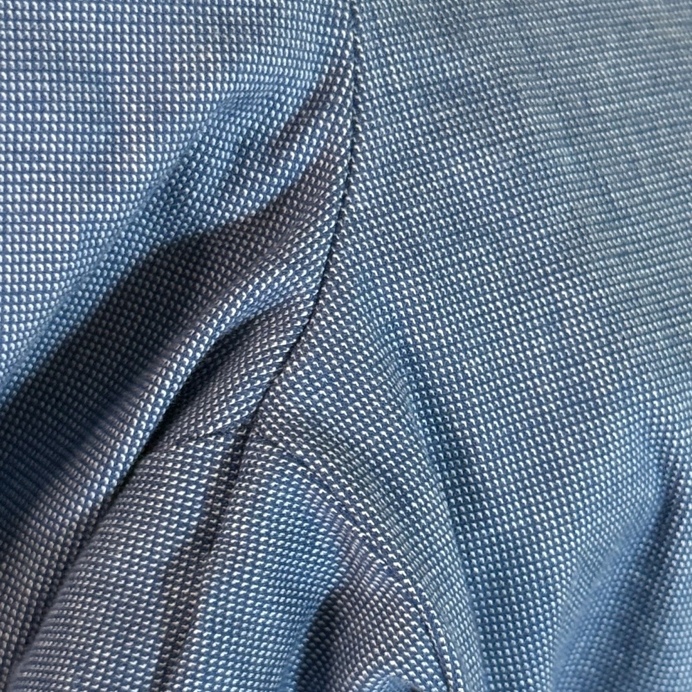 LOFT Riviera Slim Pants in Texture Blue size 6 - Picture 10 of 13